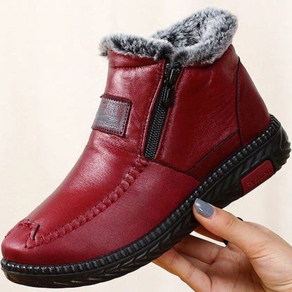 Women's Non-Slip Leather Winter Boots