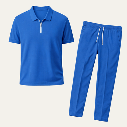 Men's Relaxed Fit Short Sleeve And Pants Set