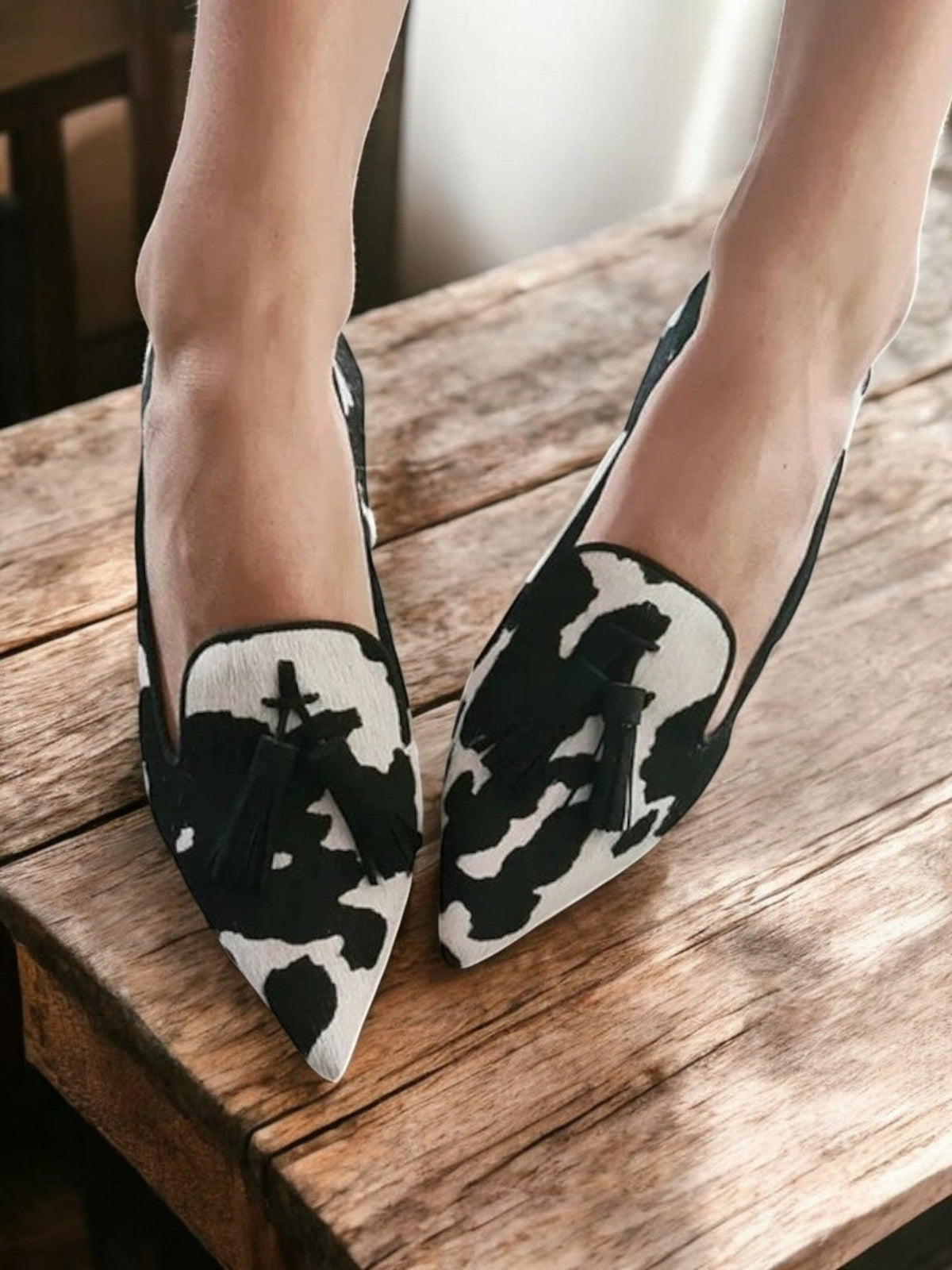 Women's Tassel Loafers Pointed Toe