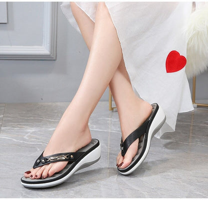Women's Arch Support Leather Sandals
