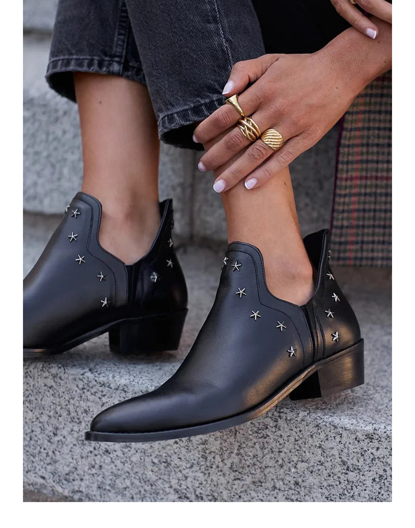 Women's Ankle Boots Stud Detail