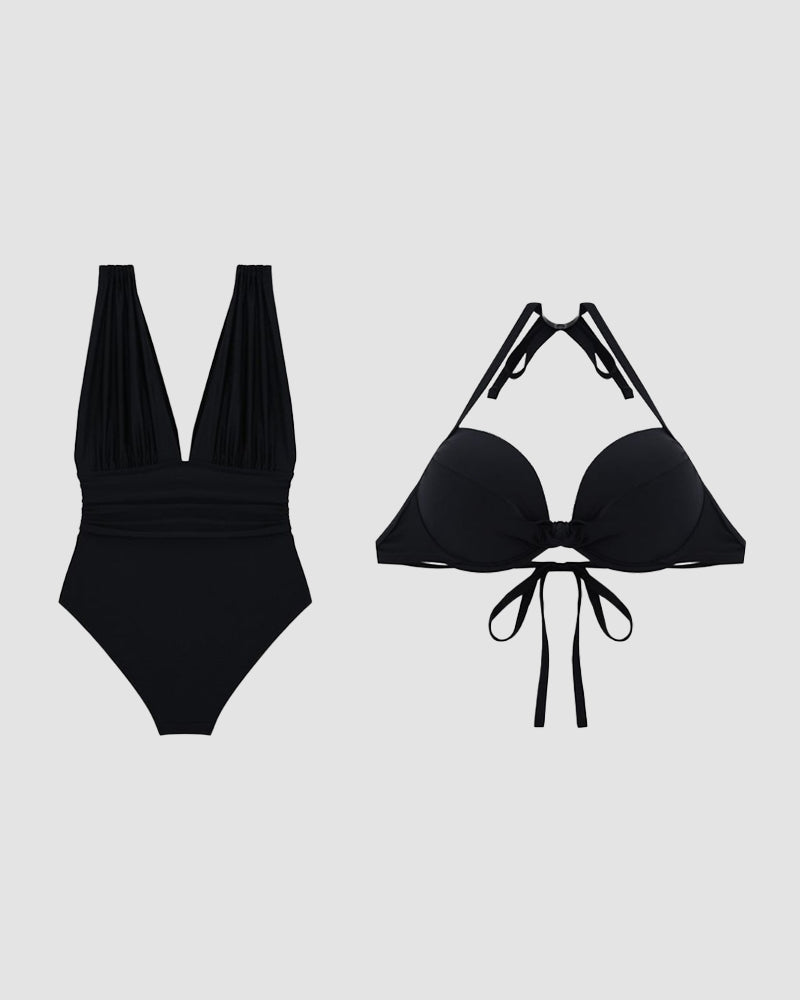 Women's Smoothing Swimsuit V-Neck