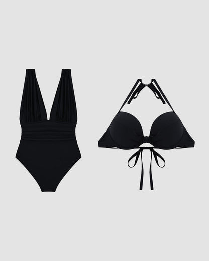 Women's Smoothing Swimsuit V-Neck