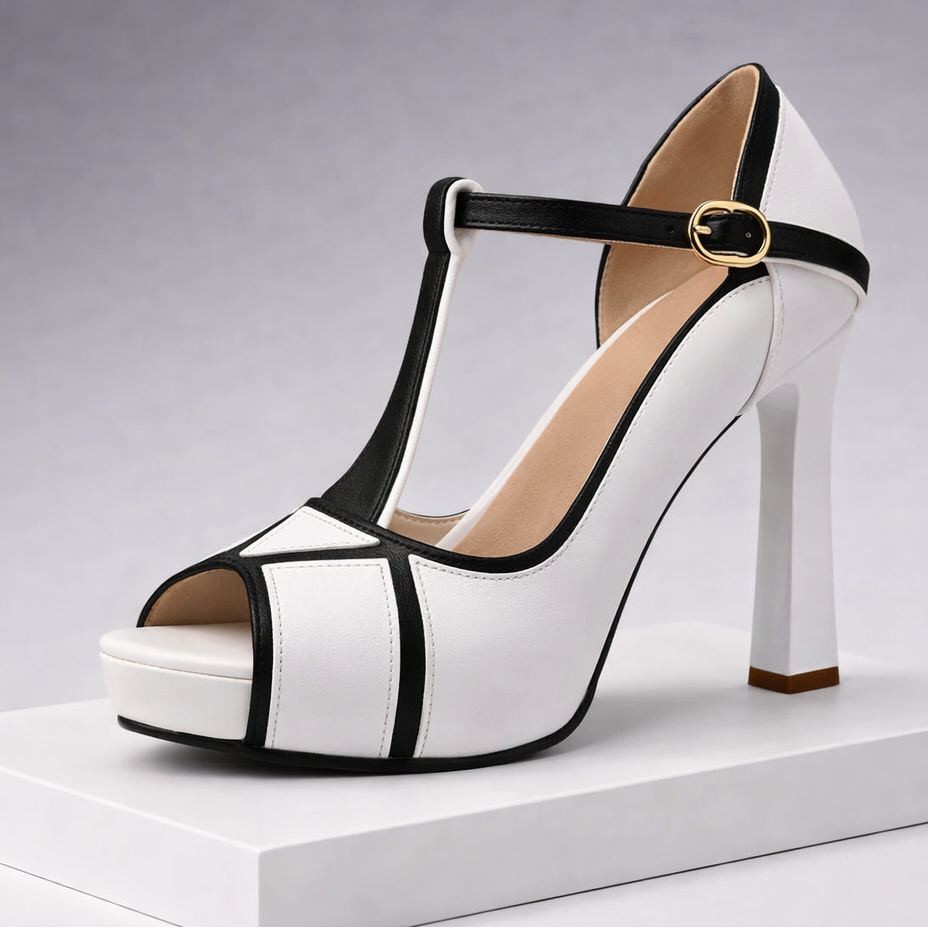Women's Valencia Peep Toe High Heels