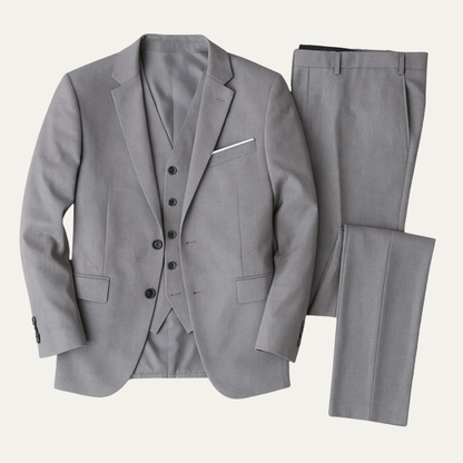 Men's 3 Piece Slim Fit Suit Blazer Waistcoat Trousers