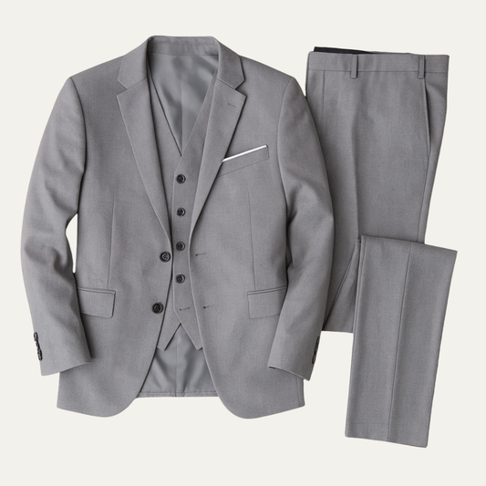 Men's 3 Piece Slim Fit Suit Blazer Waistcoat Trousers