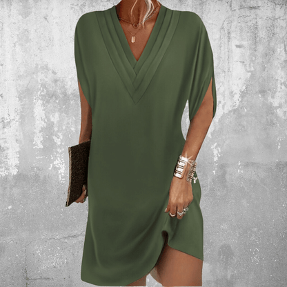 Women's V-Neck Dress Tummy Control