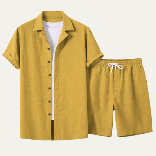 Men's Summer Co Ord Set Shirt And Shorts