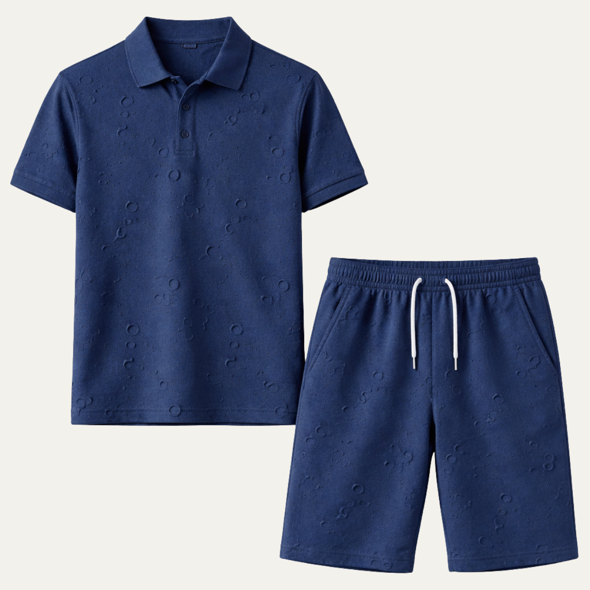 Men's Lightweight Beachwear Shirt And Shorts Set