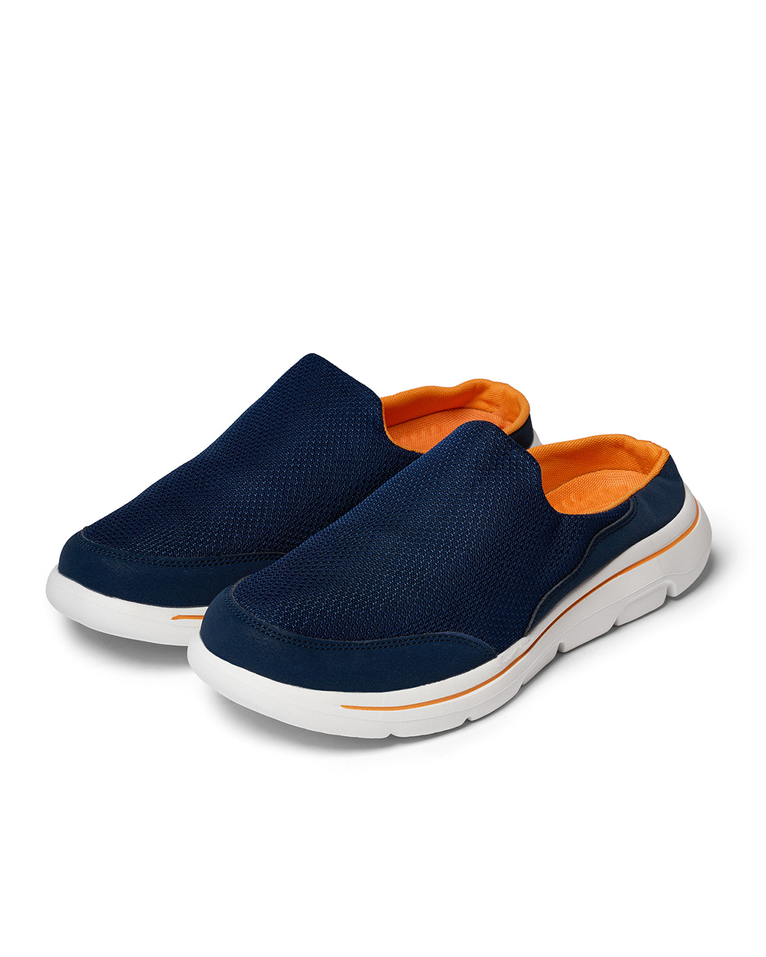 Men's Slip On Mules Closed Toe Black