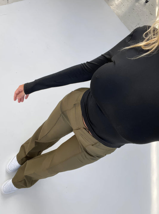 Women's Wide Leg High Waisted Trousers