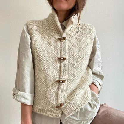 Evy Women's Wool Cardigan Button Front