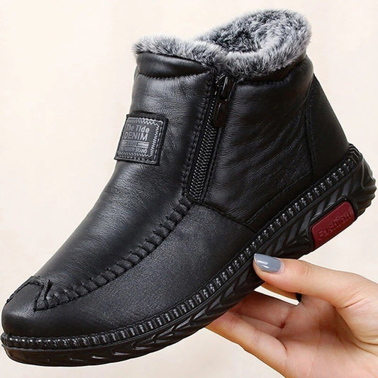 Women's Non-Slip Leather Winter Boots