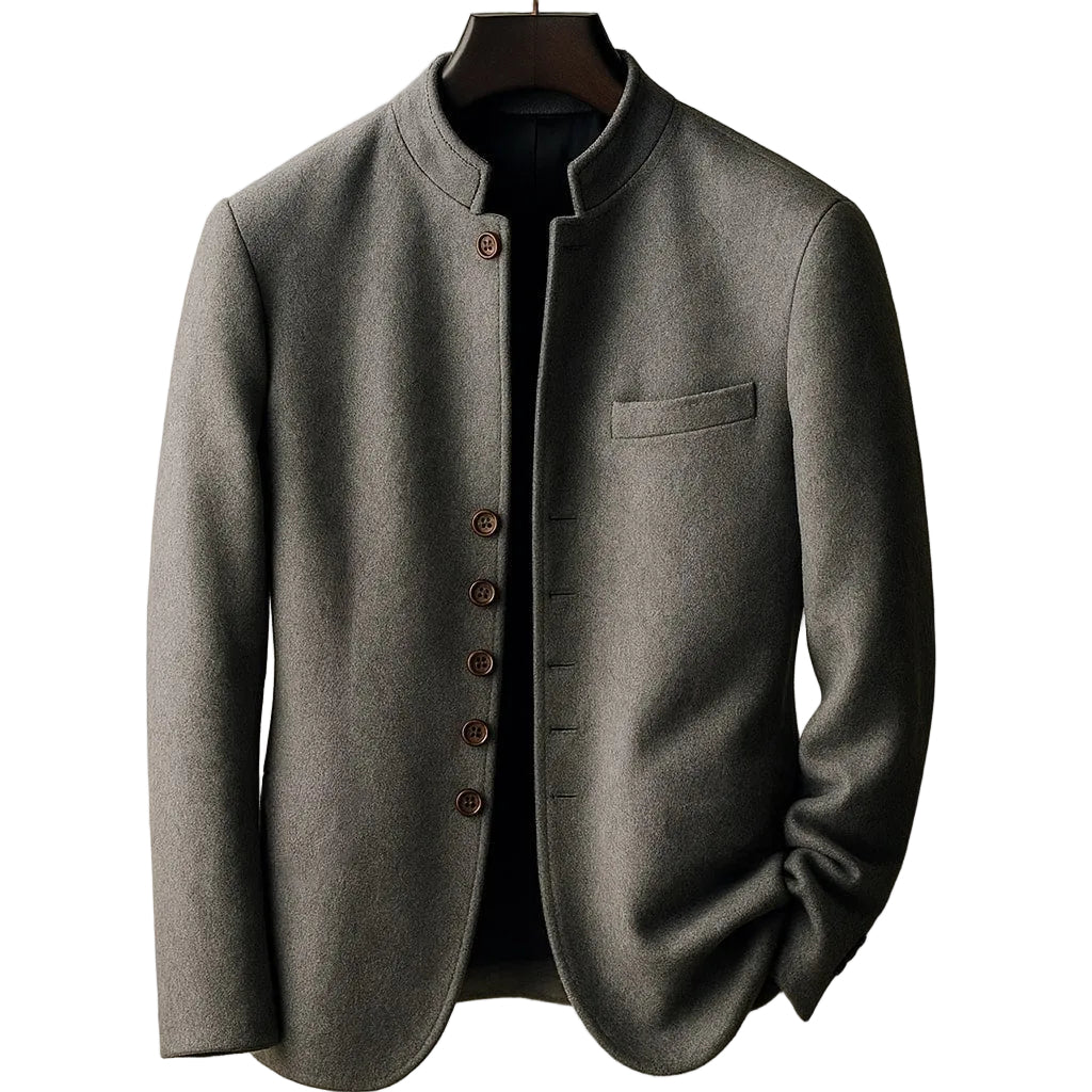 Marcello Men's Wool Stand Collar Jacket