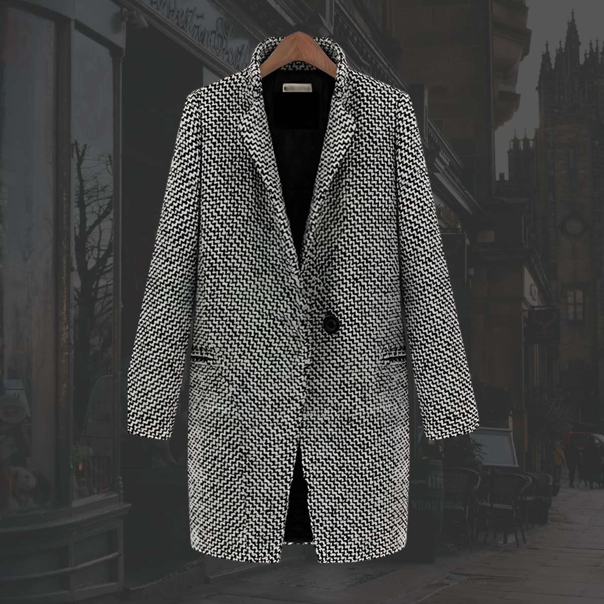 Women's Tailored Button Front Coat