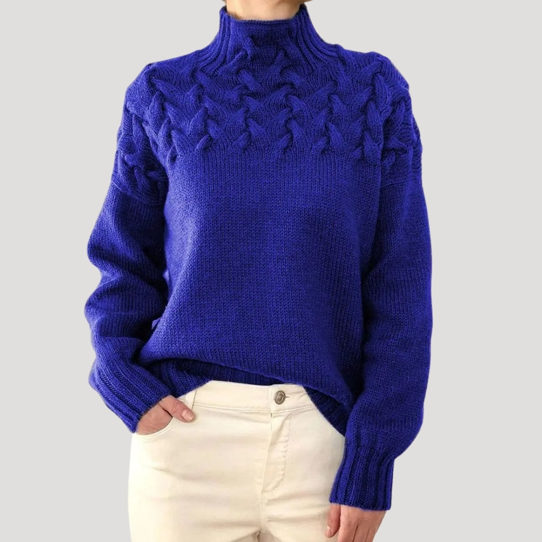 Ava | Women’s Spring Cable Pattern Sweater