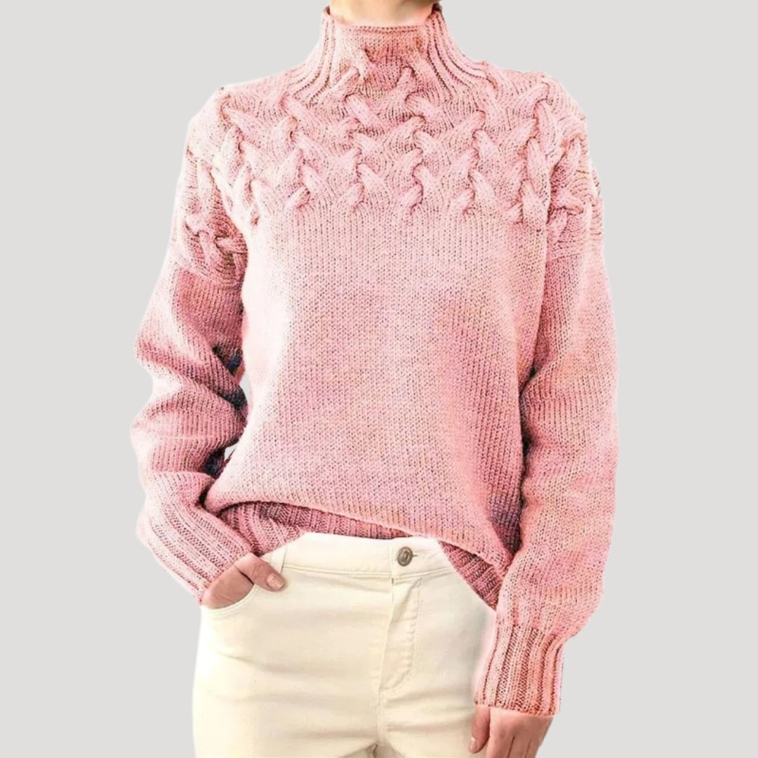 Ava | Women’s Spring Cable Pattern Sweater