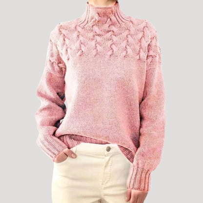 Ava | Women’s Spring Cable Pattern Sweater