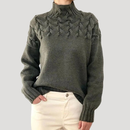 Ava | Women’s Spring Cable Pattern Sweater