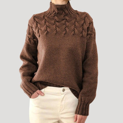 Ava | Women’s Spring Cable Pattern Sweater