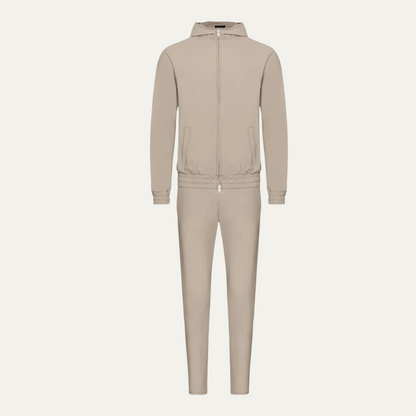 Men's Beige Lounge Wear Set Cotton