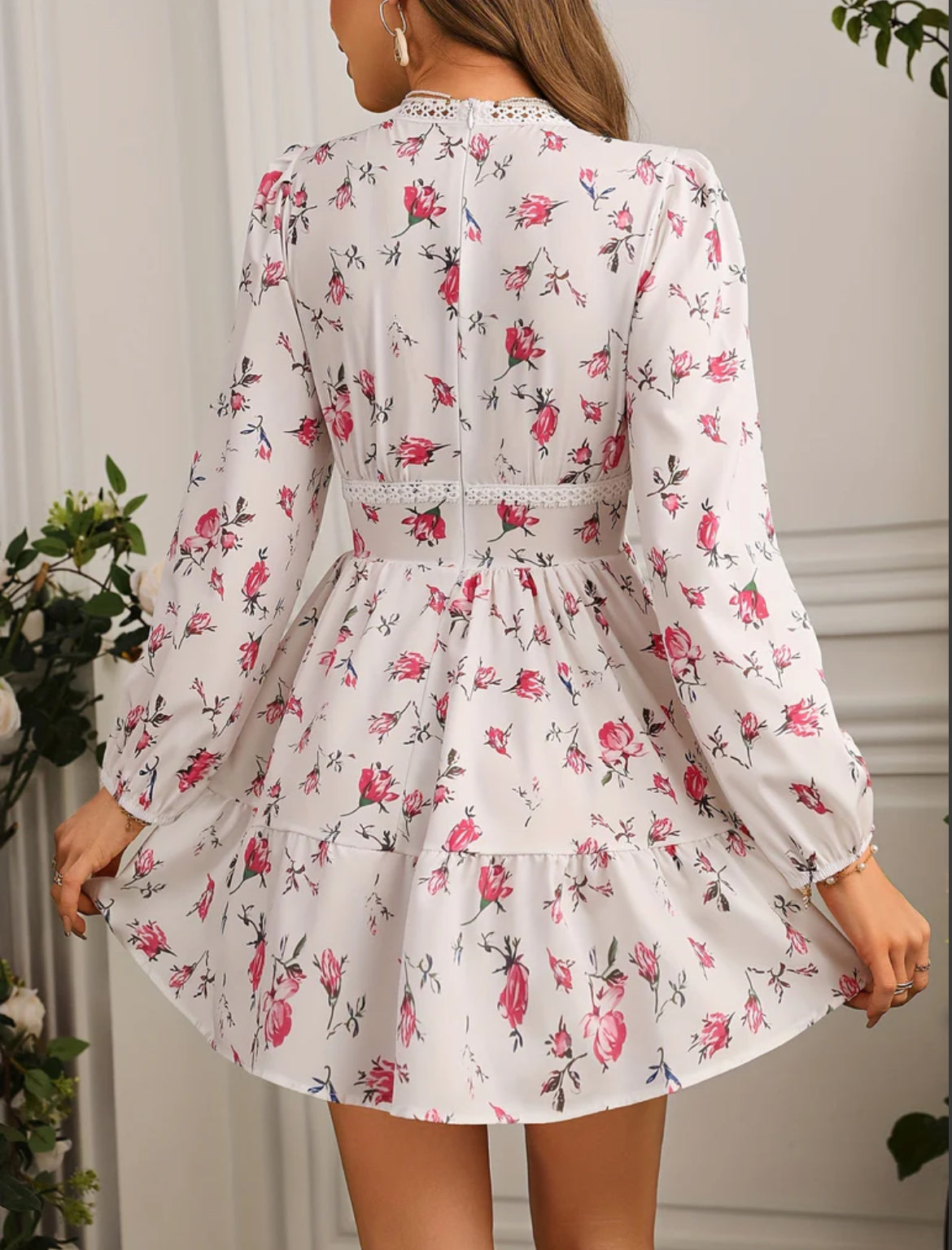 Women's V-Neck Ruffle Summer Dress