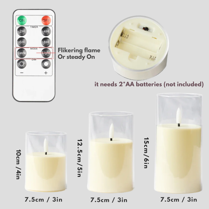 Led Candle 3 Piece Set