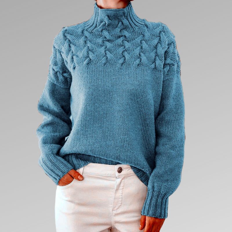 Women's Turtleneck Sweater Soft Warm