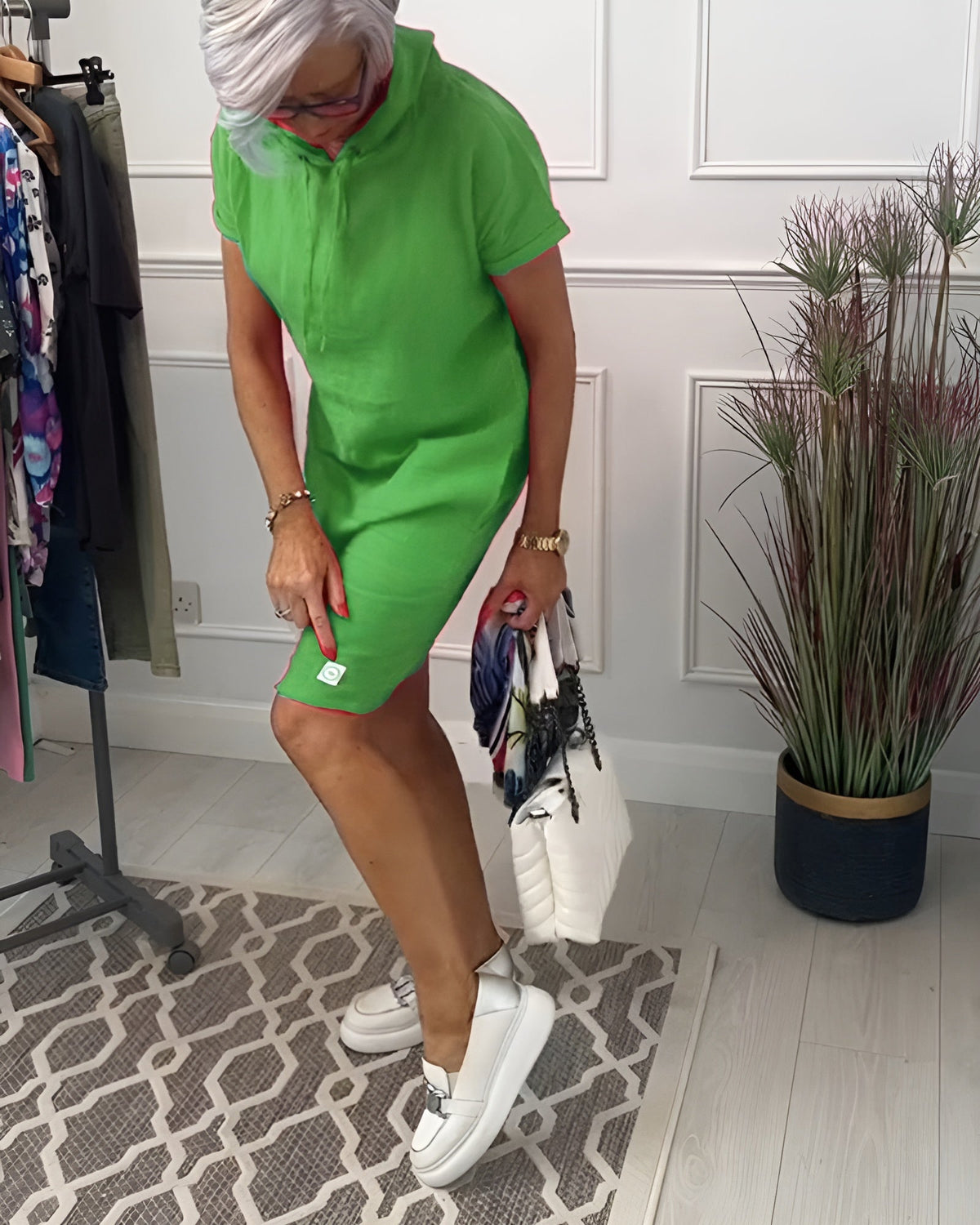 Women's Midi Hooded Casual Dress
