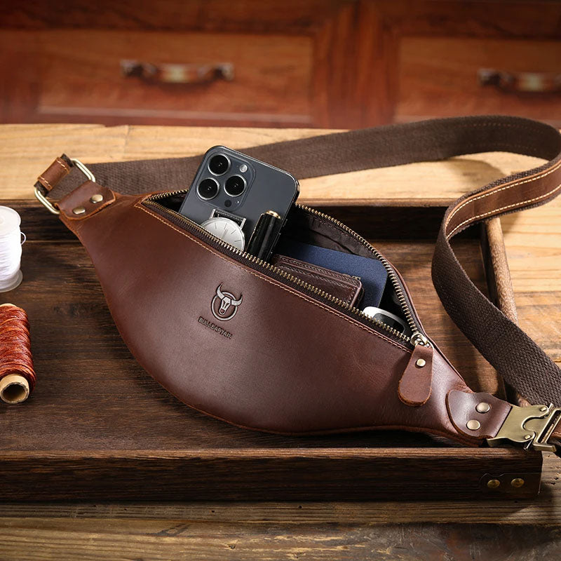 Vettore Retro Leather Belt Bag Caliboot