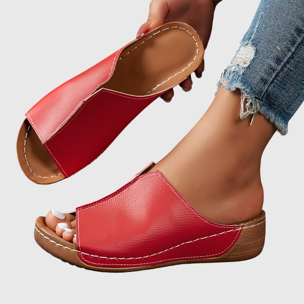 Women's Comfort Slide Sandals With Open Toe