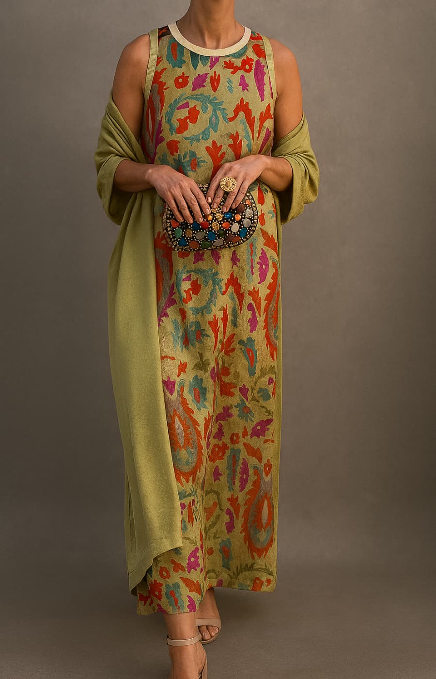 Women's Two Piece Long Dress Set