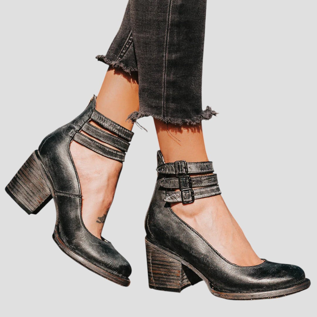 Women's Ankle Strap Block Heels