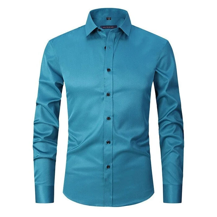 Men's Long Sleeve Dress Shirt Button-Up