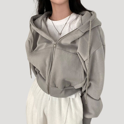 Bella | Women’s oversized zip up hoodie for Spring
