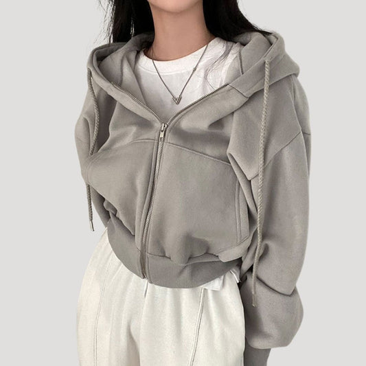 Bella | Women’s oversized zip up hoodie for Spring