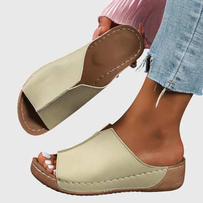 Women's Comfort Slide Sandals With Open Toe