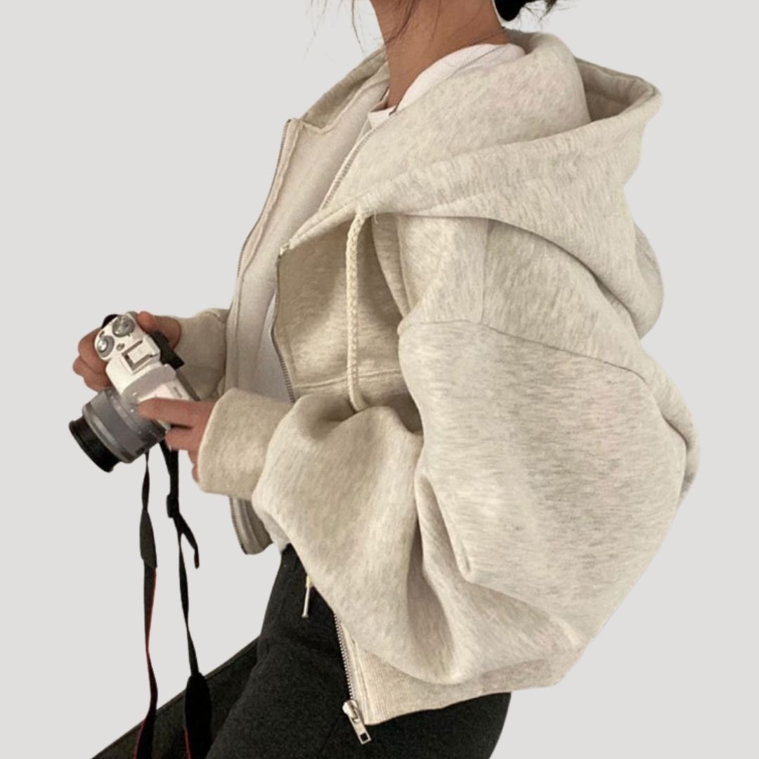Bella | Women’s oversized zip up hoodie for Spring