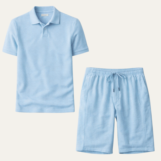Men's Trendy Shirt And Shorts Set