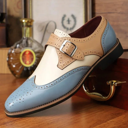 Men's Monk Strap Dress Shoes Buckle
