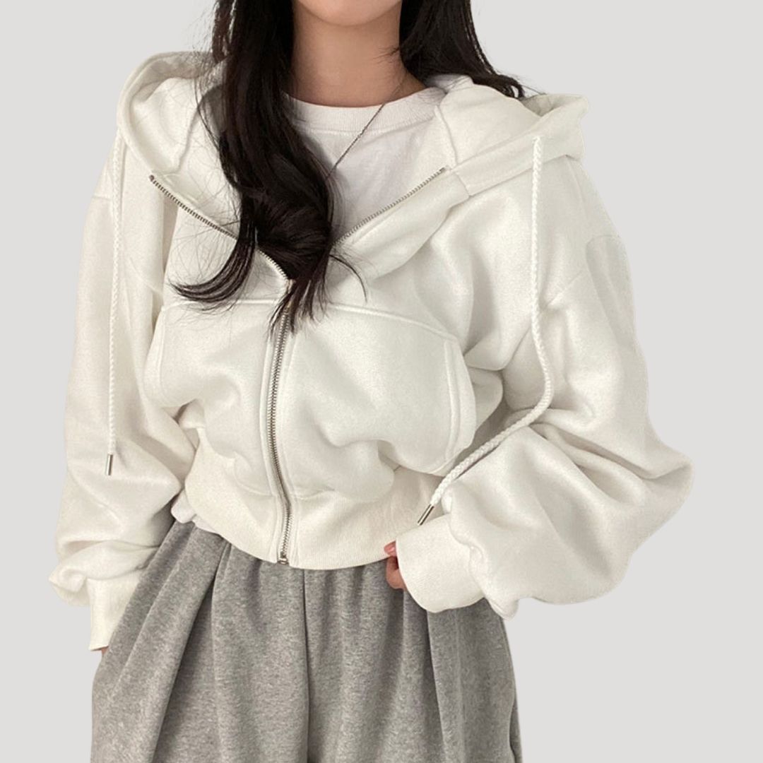 Bella | Women’s oversized zip up hoodie for Spring