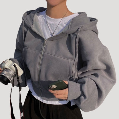 Bella | Women’s oversized zip up hoodie for Spring