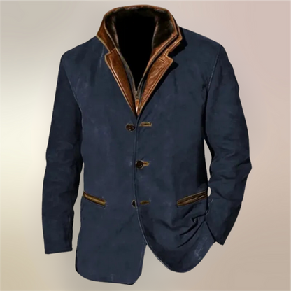 Men's Vintage Leather Jacket Autumn Brown