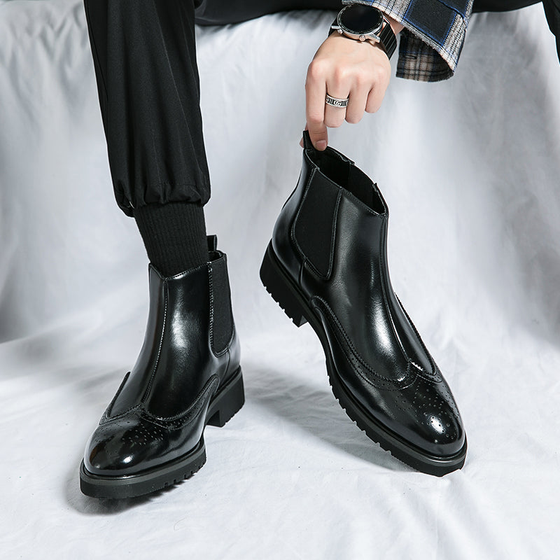Chasis Genuine Leather Boots