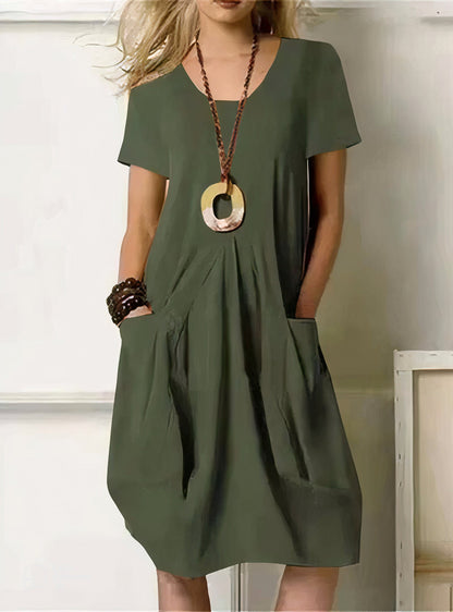 Women's Relaxed Fit Short Sleeve Dress