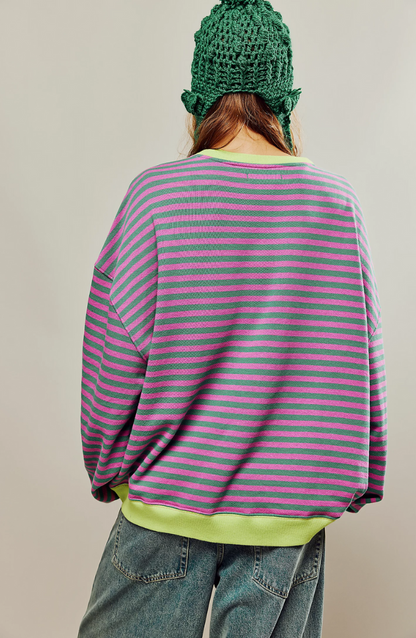 Women's Striped Sweater Casual Everyday Wear