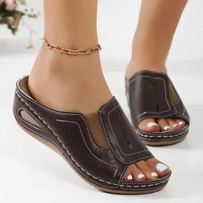 Lennox | Women’s Comfort Slip-On Wedge Sandals