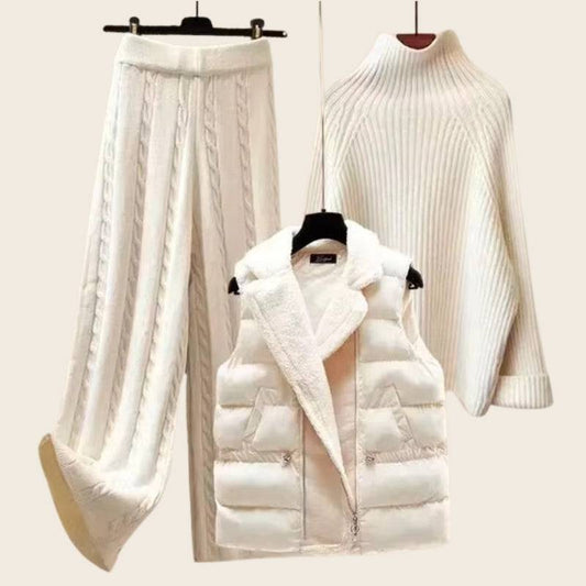 Women's Knitted Set White
