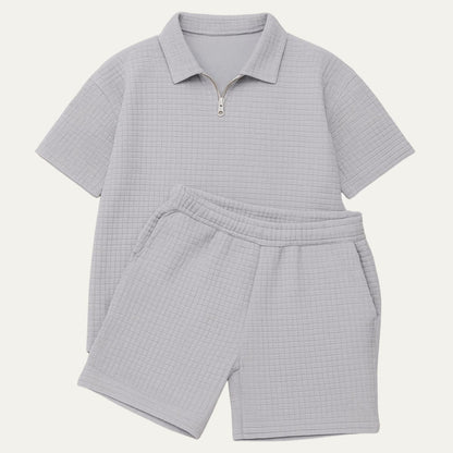 Men's Polo Shirt And Shorts Set