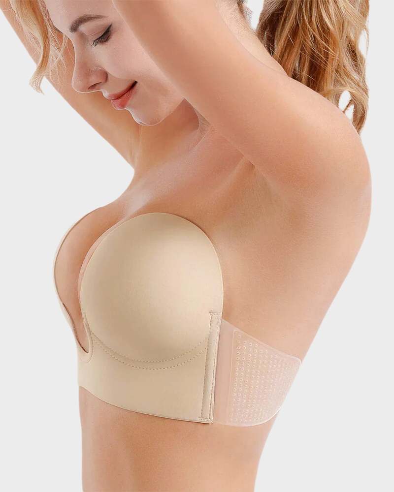 Women's Push Up Strapless Bra Front Cut